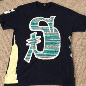 Navy Stussy shirt